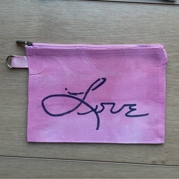 Makeup Bag Love Tie-Dye Toiletry Pouch Handcrafted - Picture 7 of 9